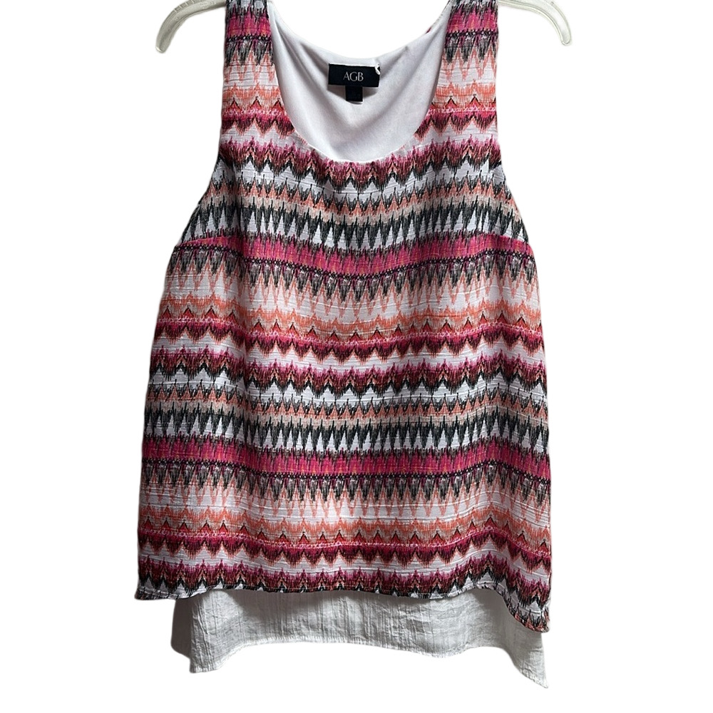 SALE.    AGB xl tank top pink, black and orange
